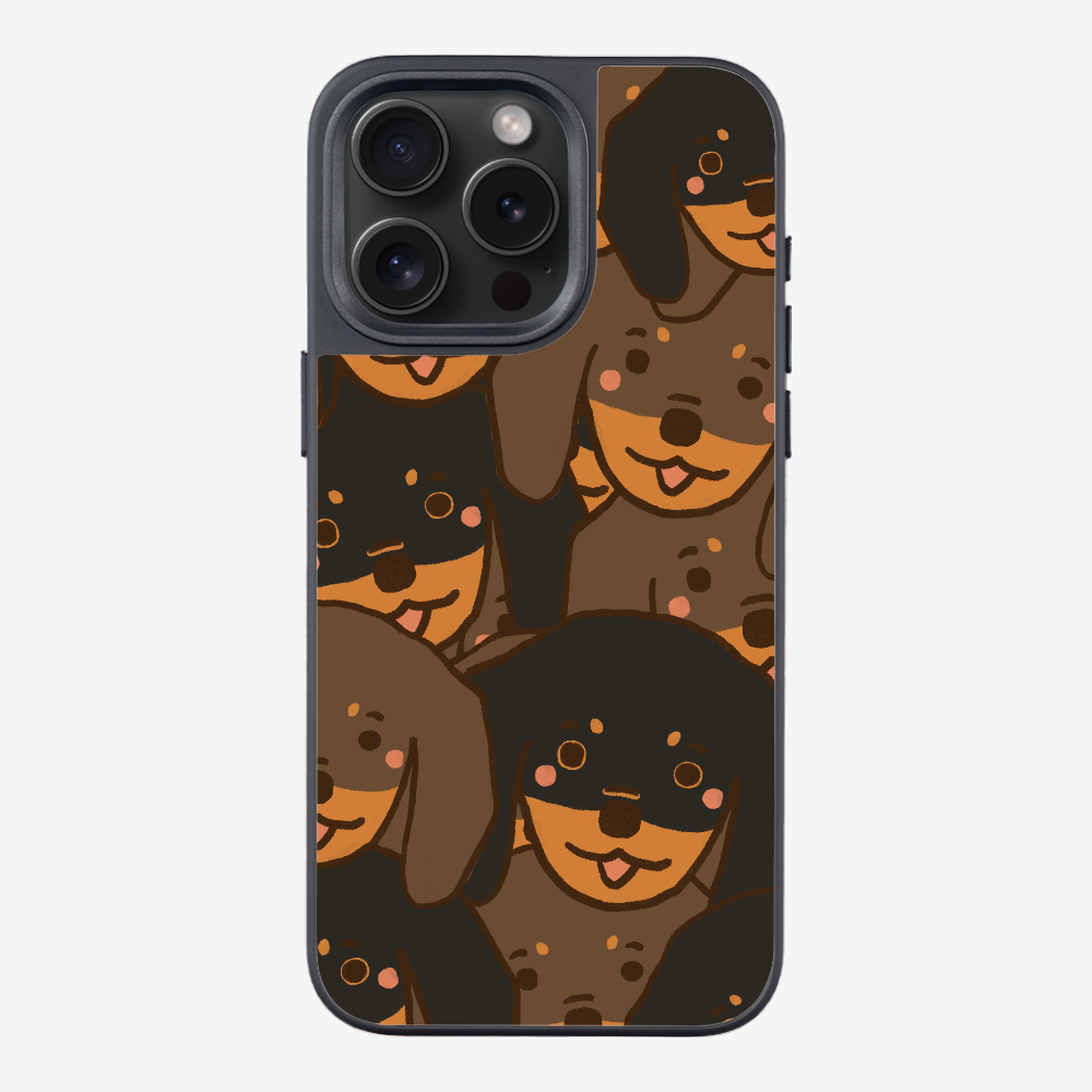 Crowded Dachshund Phone Case