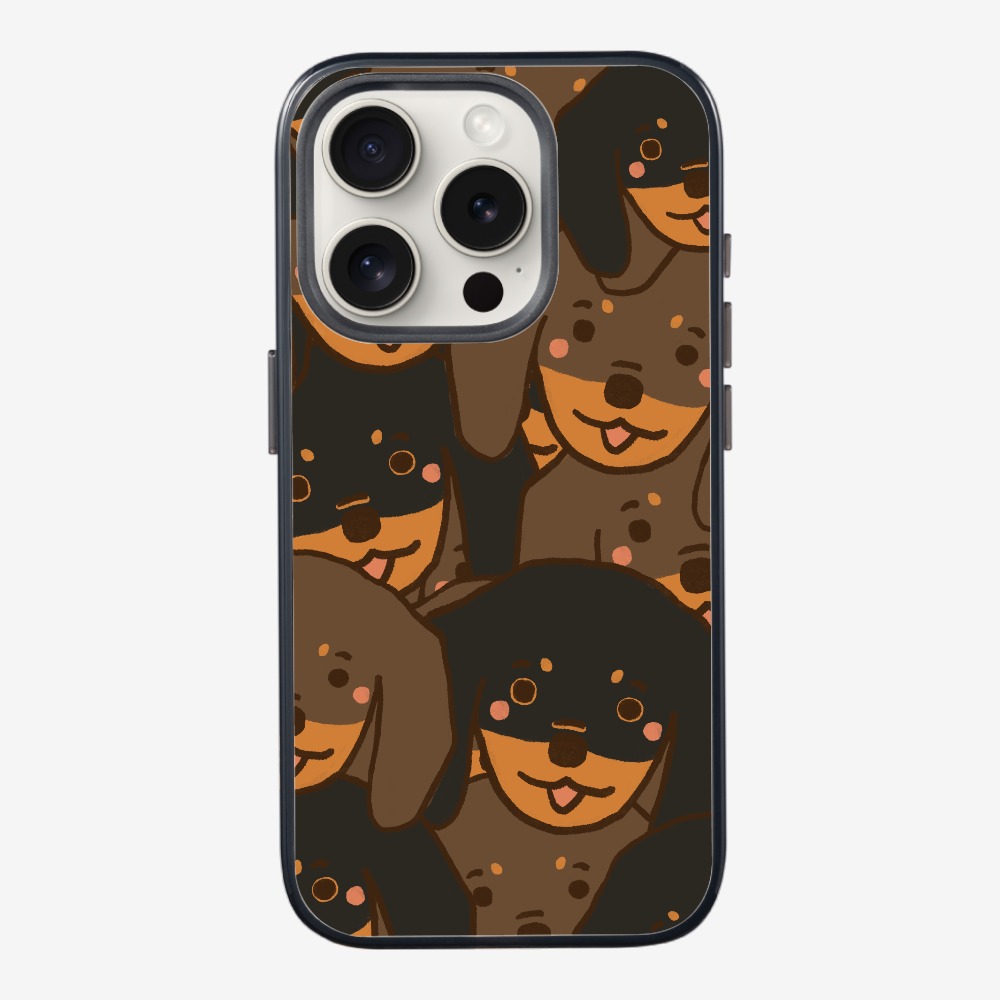 Crowded Dachshund Phone Case