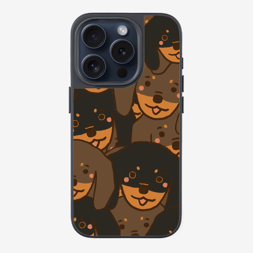 Crowded Dachshund Phone Case