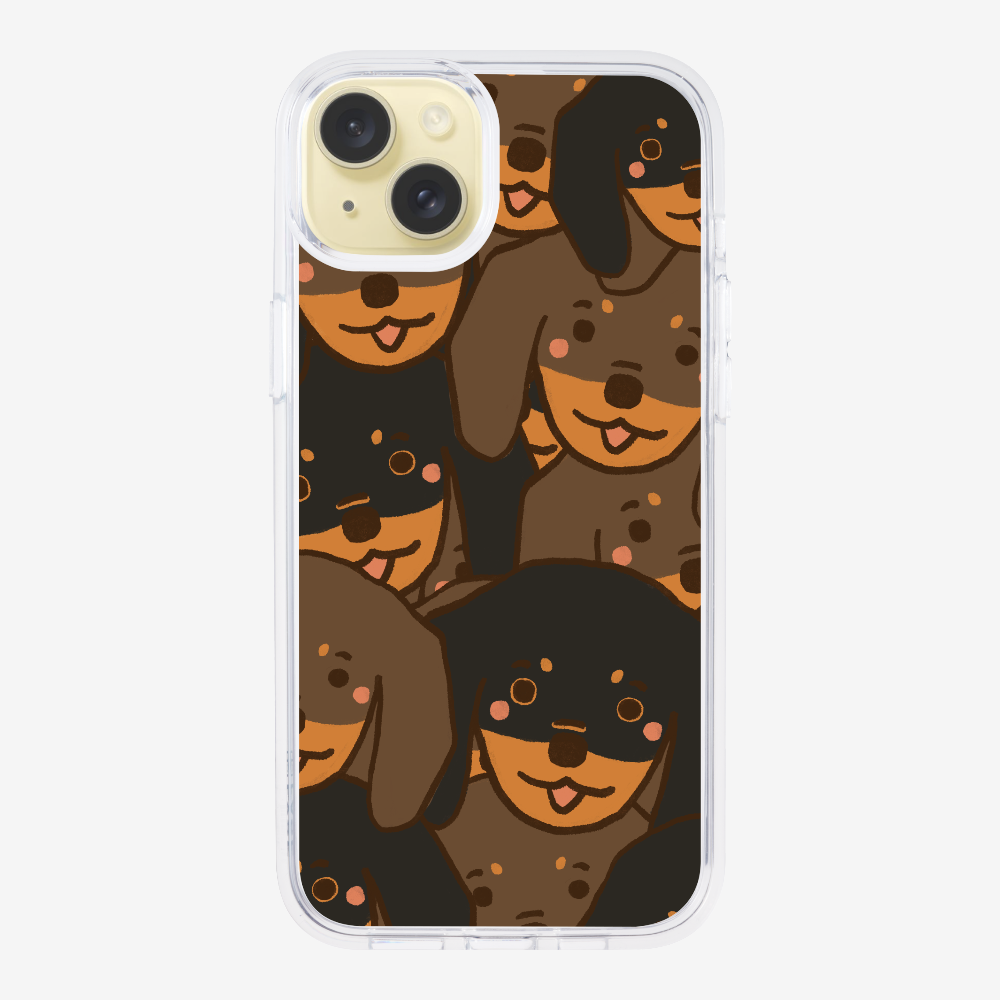 Crowded Dachshund Phone Case