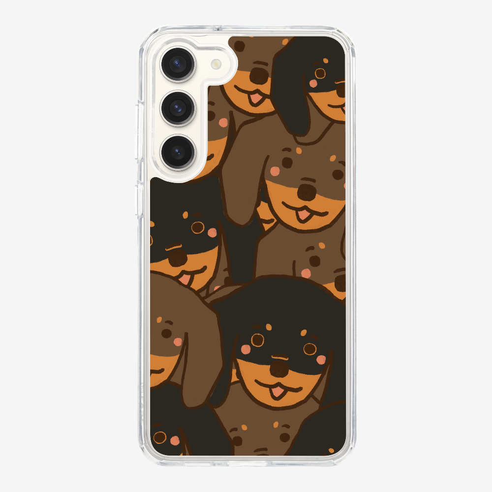 Crowded Dachshund Phone Case