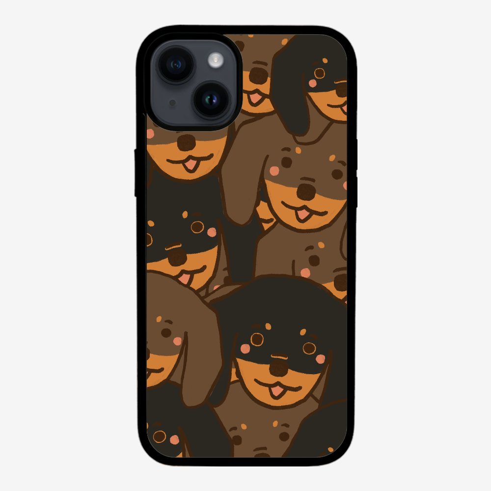 Crowded Dachshund Phone Case