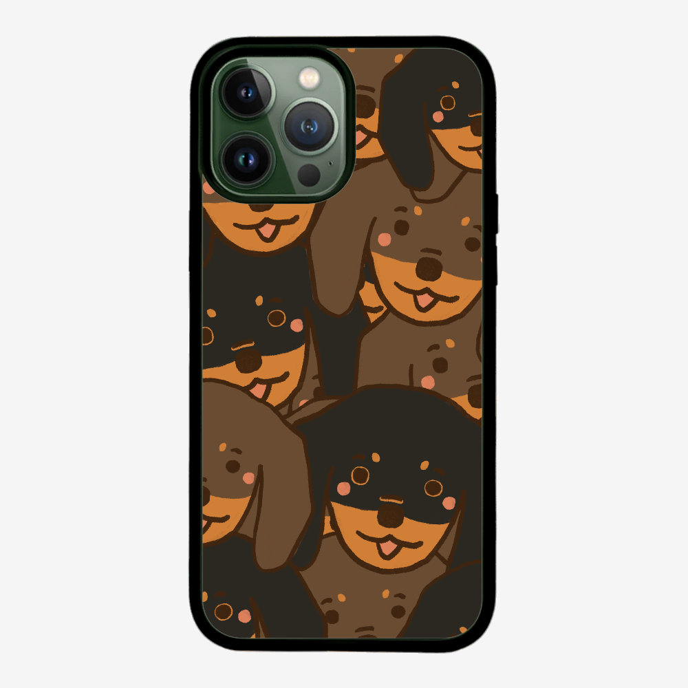 Crowded Dachshund Phone Case