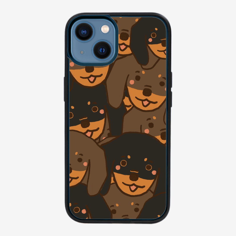 Crowded Dachshund Phone Case