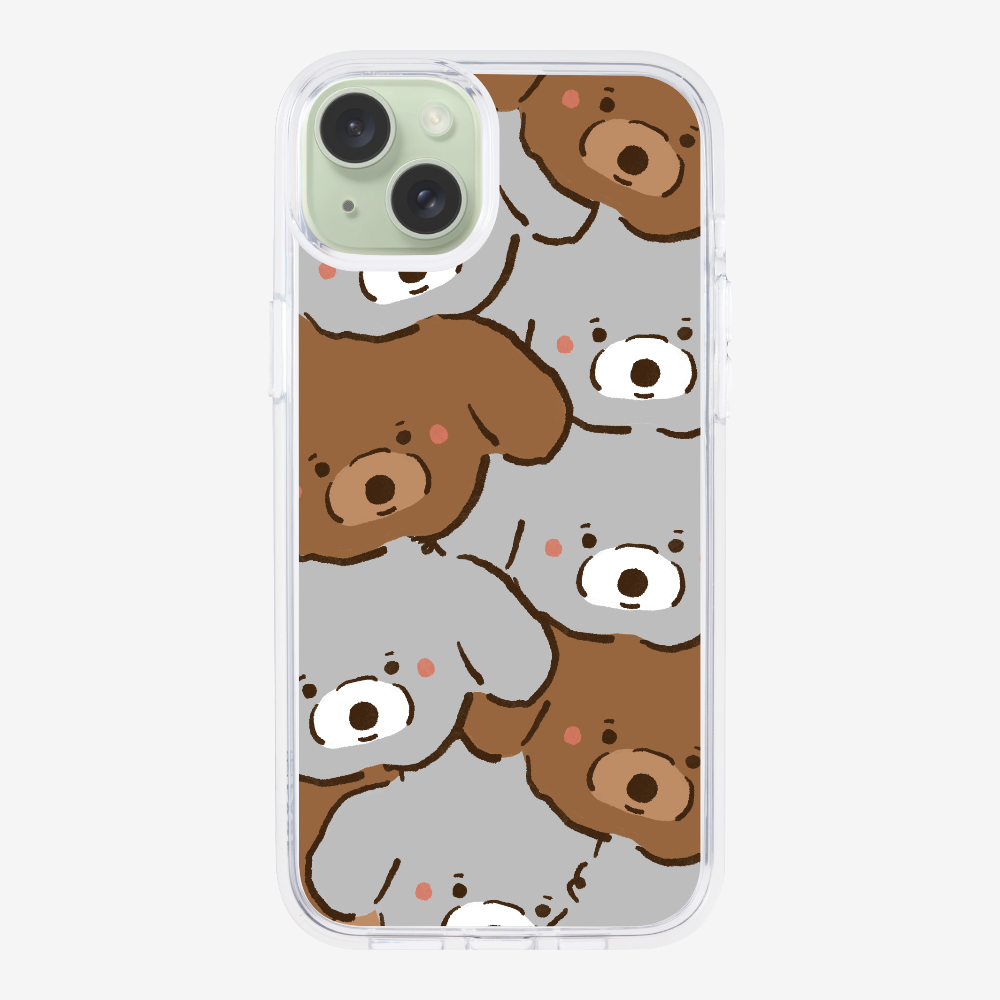 Crowded Poodle Phone Case