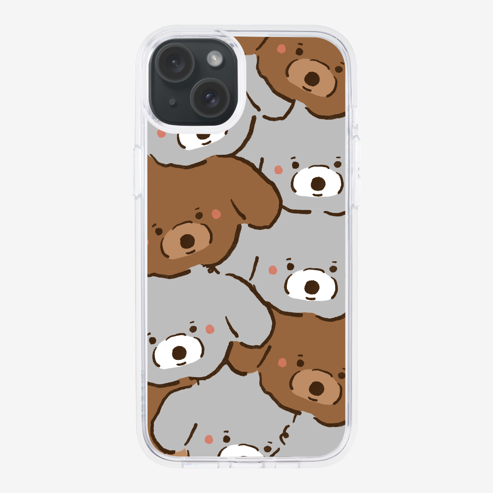 Crowded Poodle Phone Case