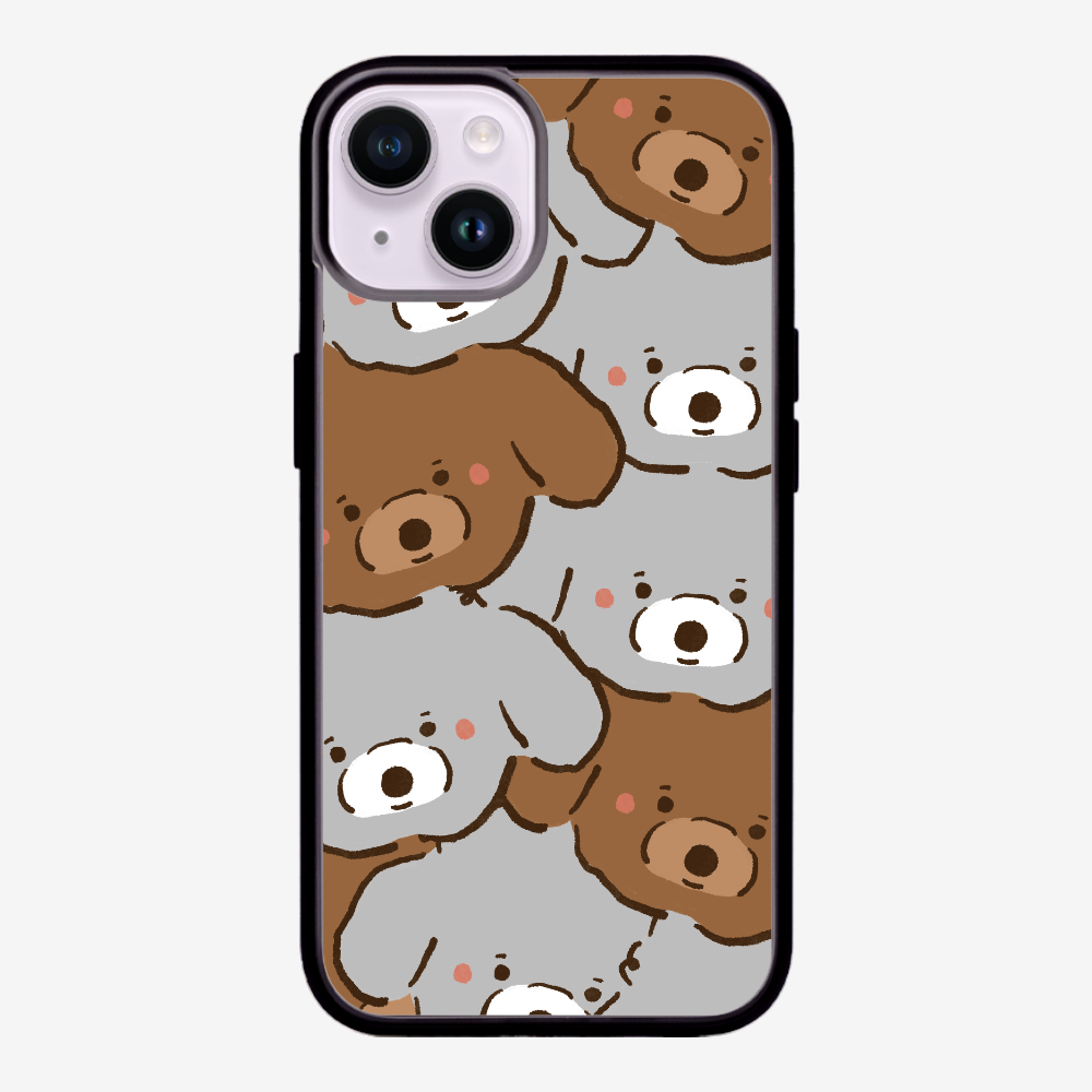 Crowded Poodle Phone Case