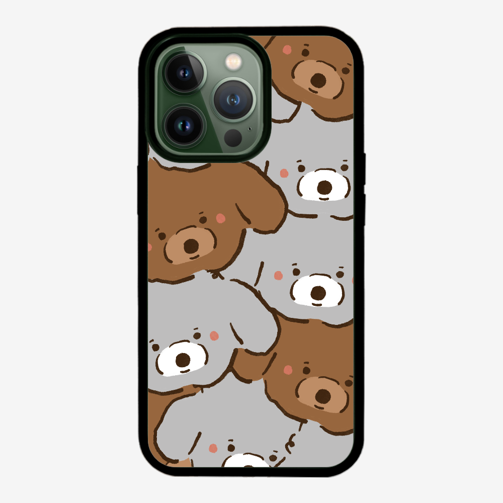 Crowded Poodle Phone Case