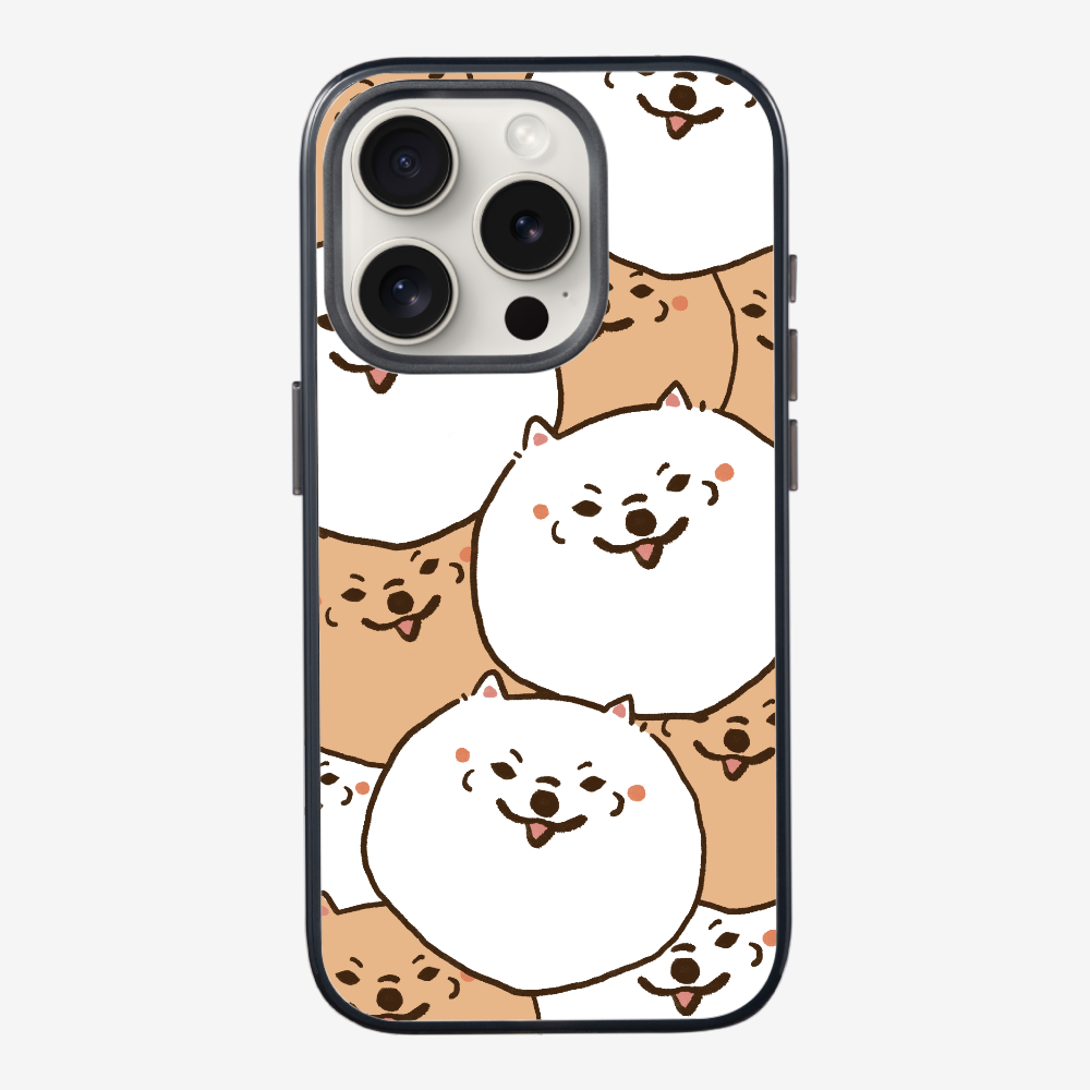 Crowded Pomeranian Phone Case