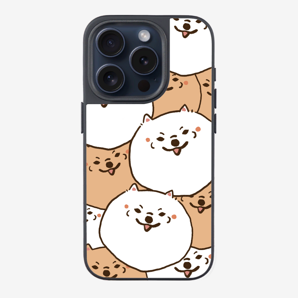 Crowded Pomeranian Phone Case