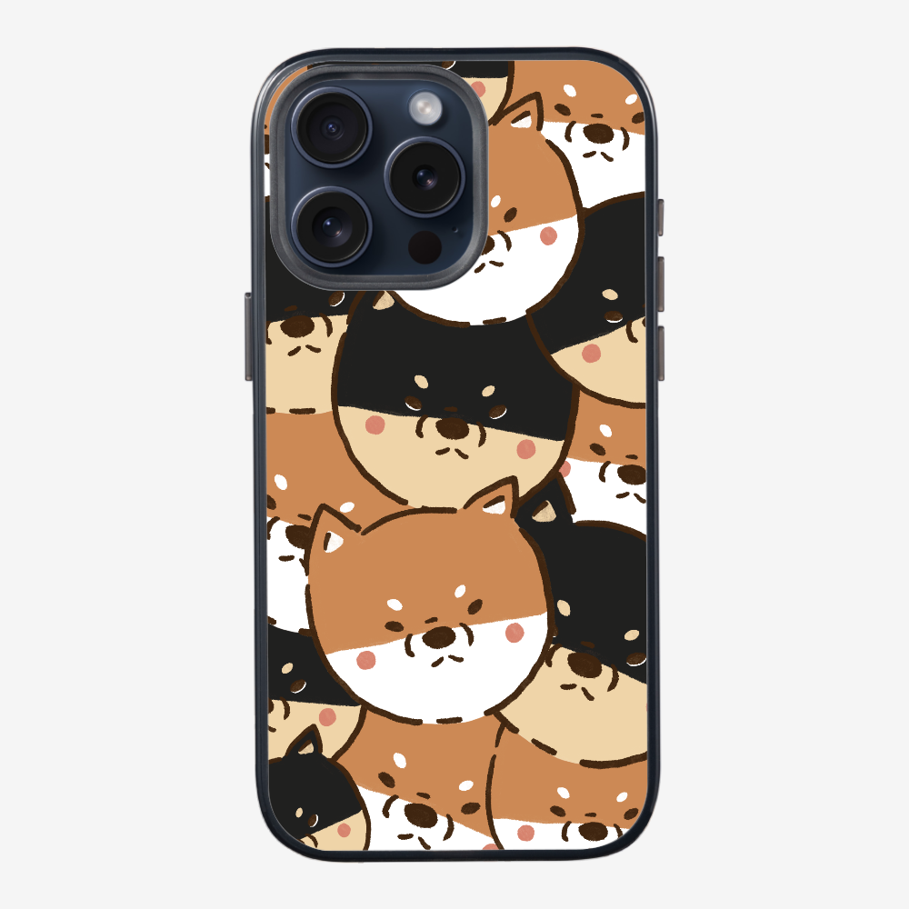 Crowded Shiba Inu Phone Case