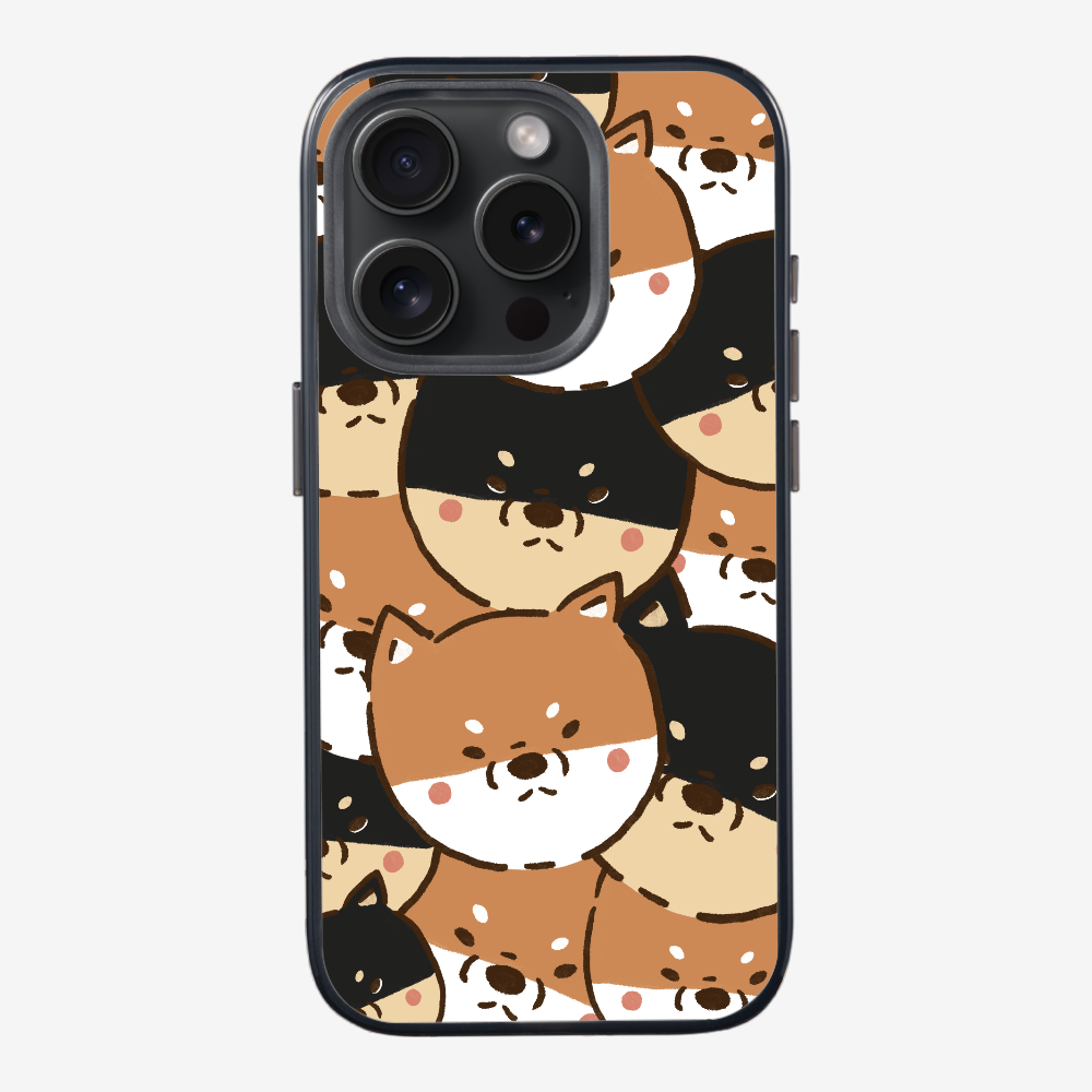 Crowded Shiba Inu Phone Case