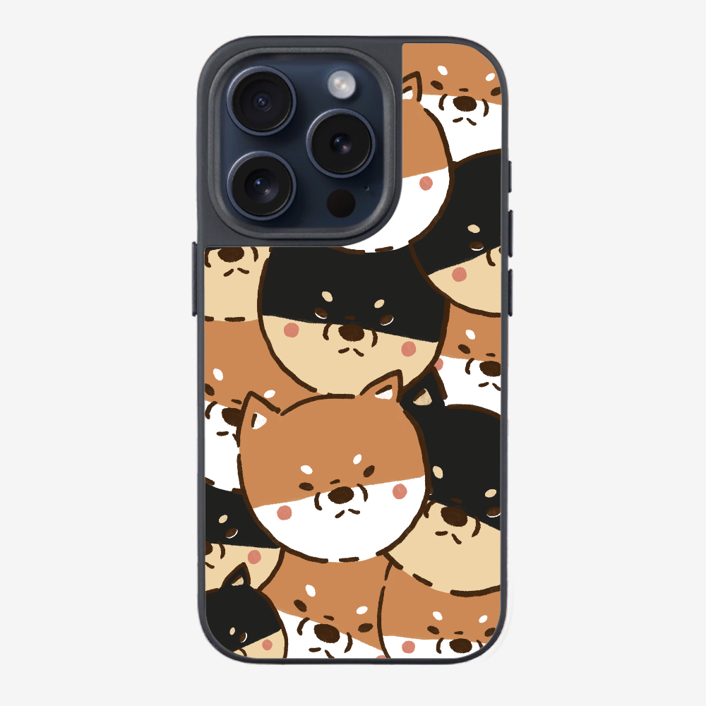 Crowded Shiba Inu Phone Case