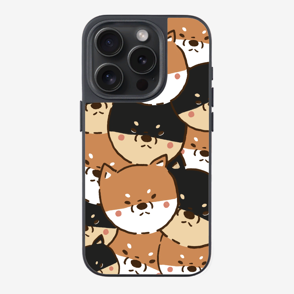 Crowded Shiba Inu Phone Case