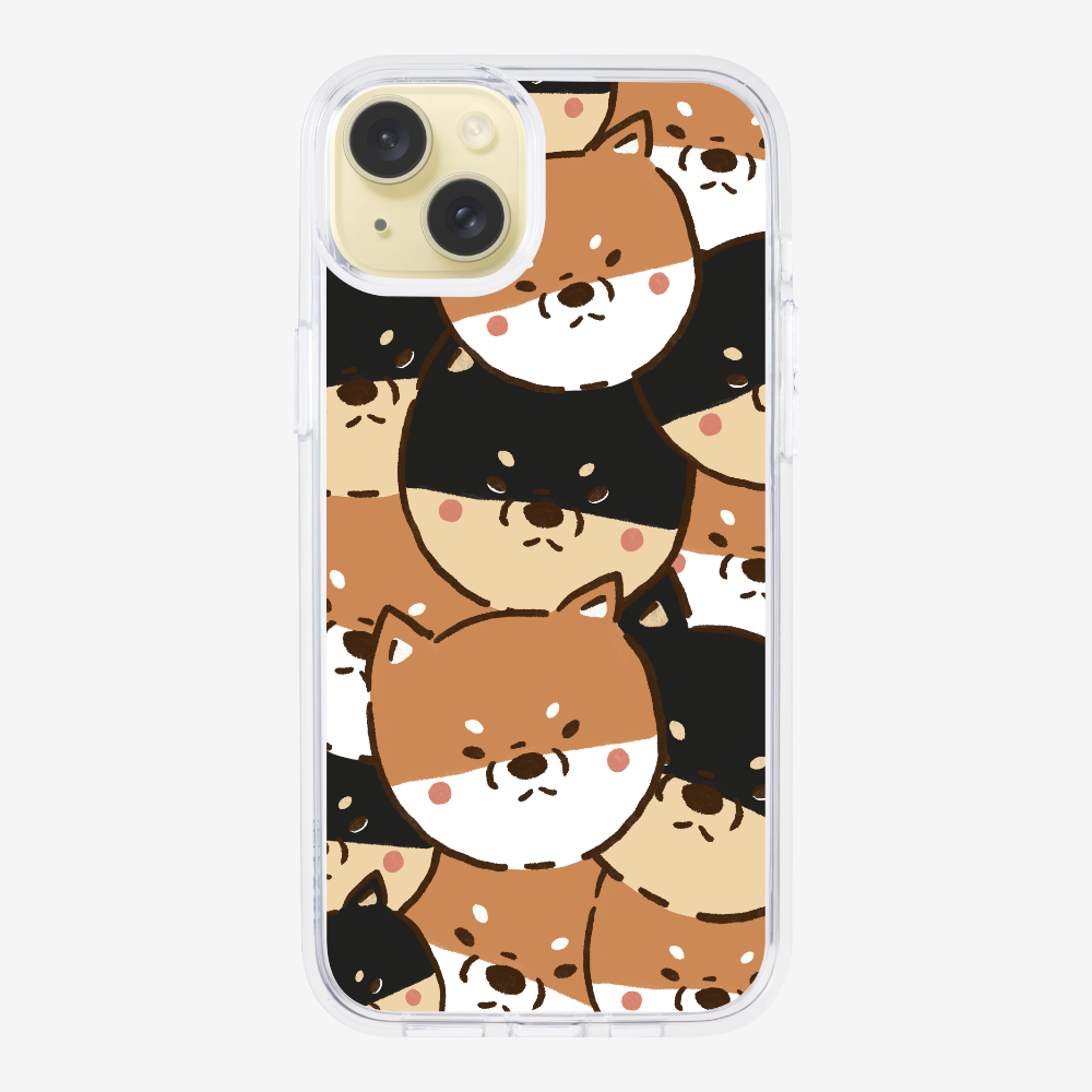 Crowded Shiba Inu Phone Case