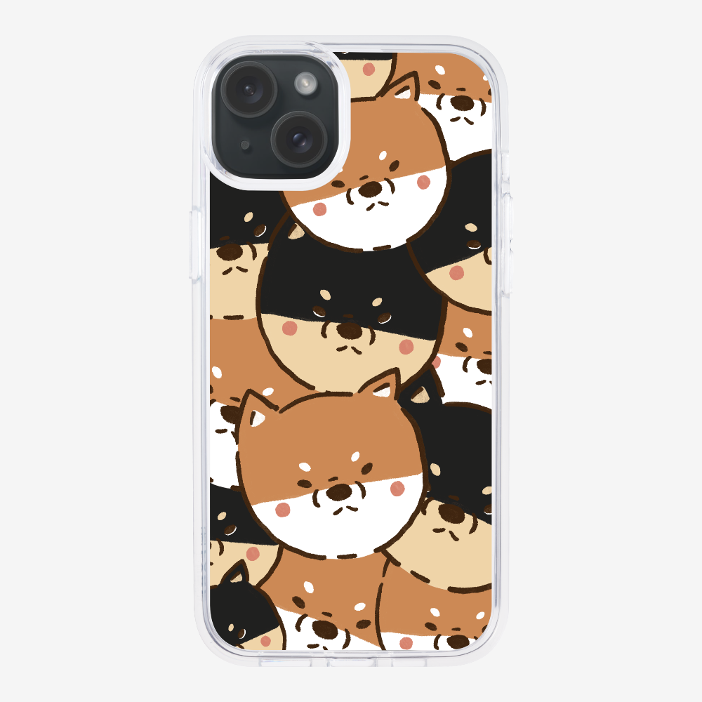 Crowded Shiba Inu Phone Case