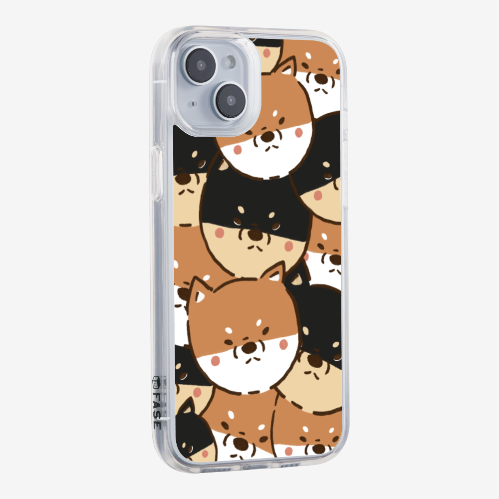 Crowded Shiba Inu Phone Case