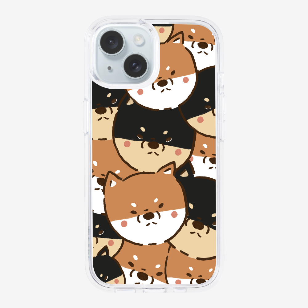 Crowded Shiba Inu Phone Case