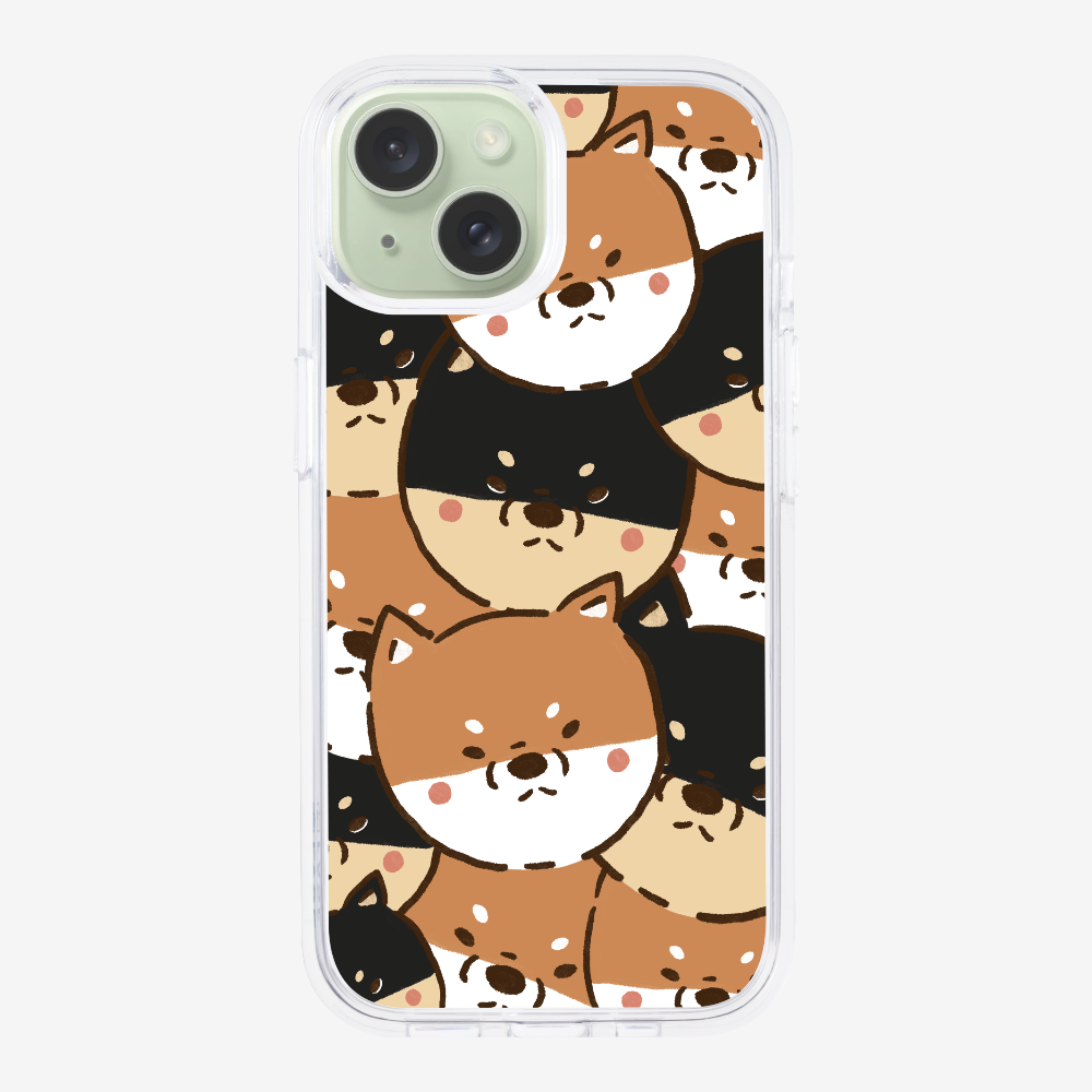 Crowded Shiba Inu Phone Case