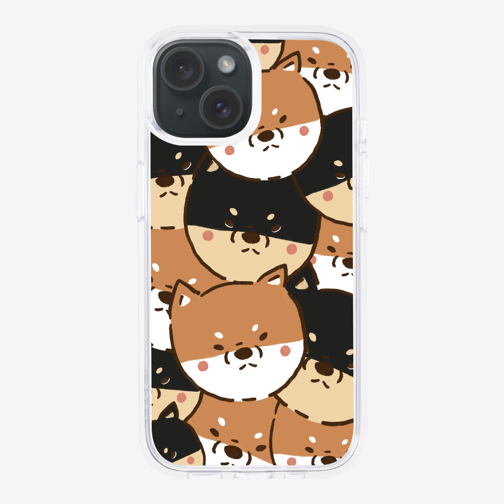 Crowded Shiba Inu Phone Case