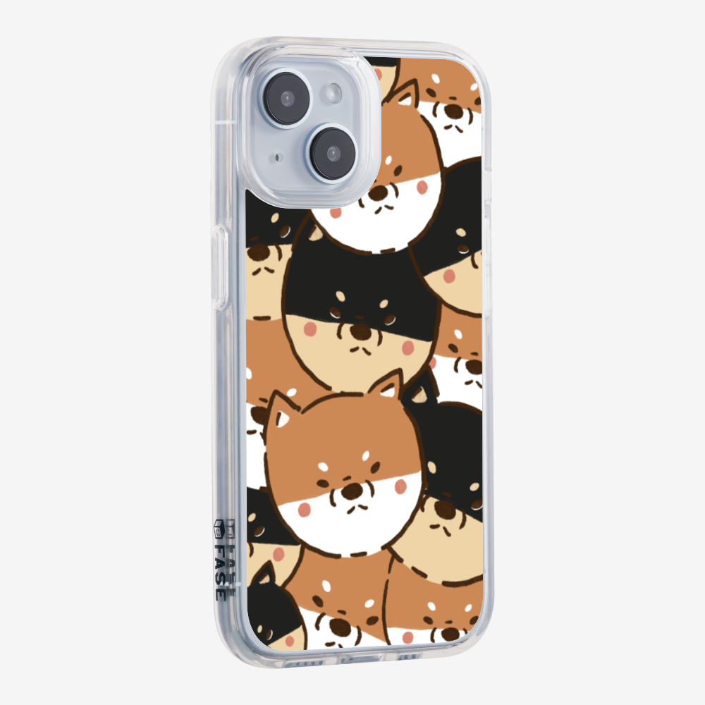 Crowded Shiba Inu Phone Case