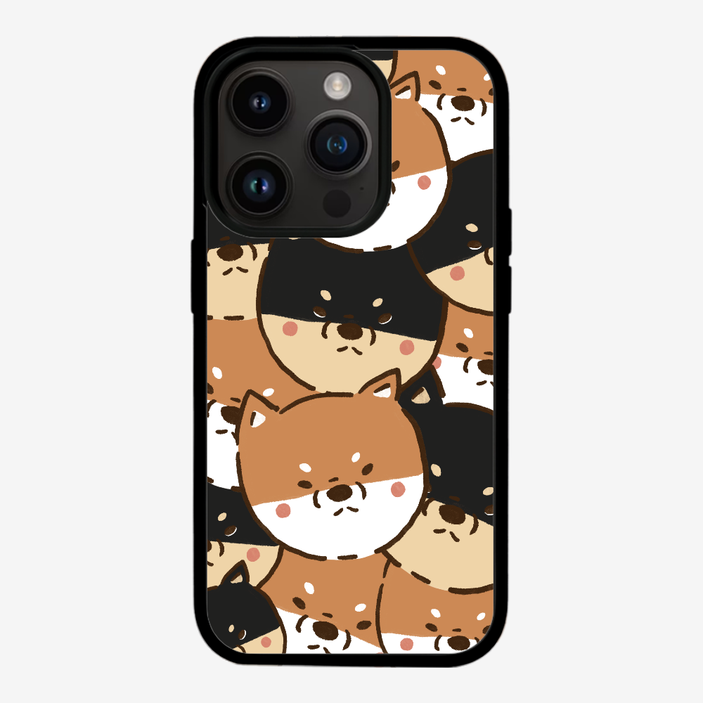 Crowded Shiba Inu Phone Case