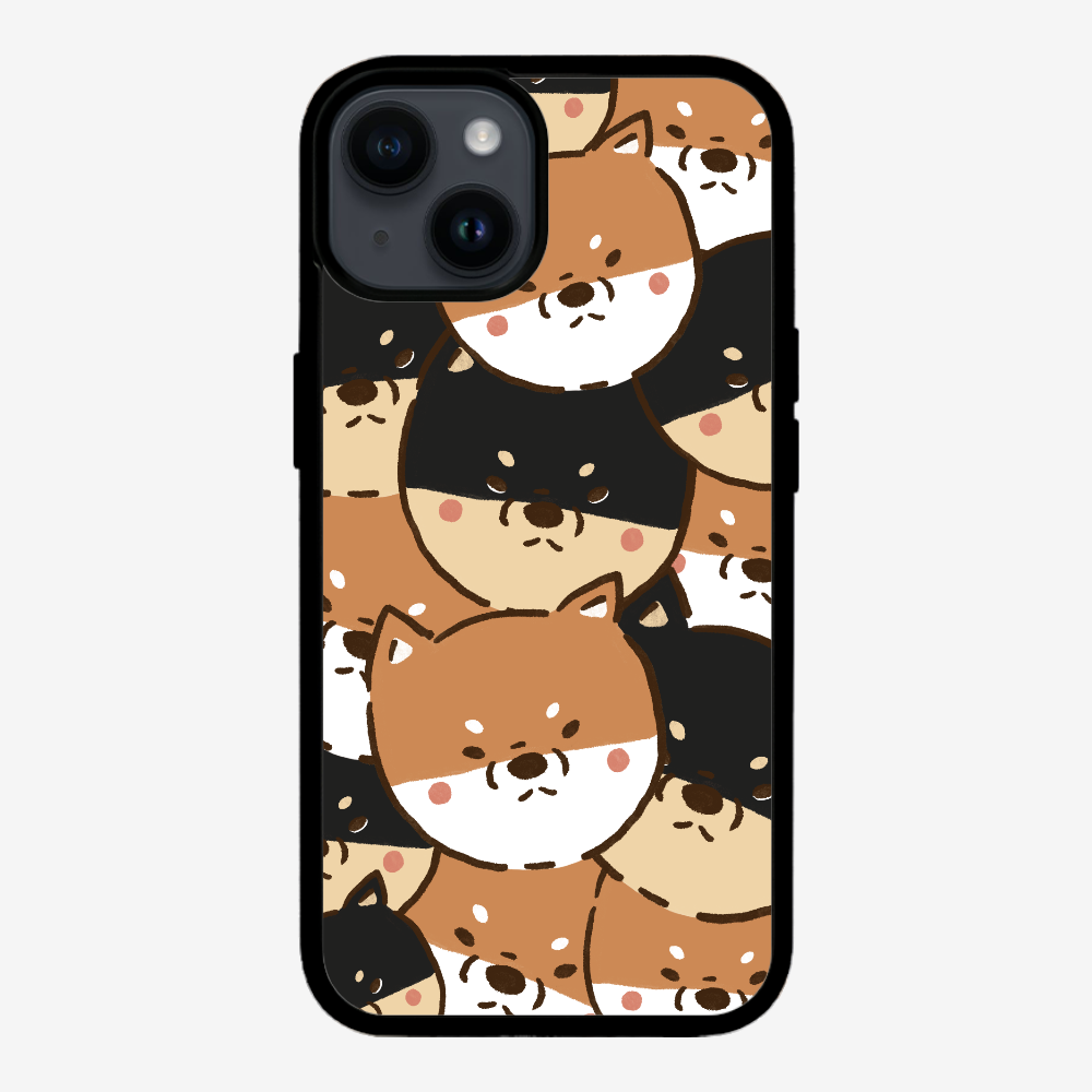 Crowded Shiba Inu Phone Case