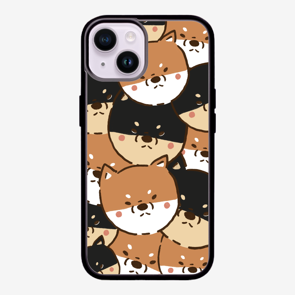 Crowded Shiba Inu Phone Case