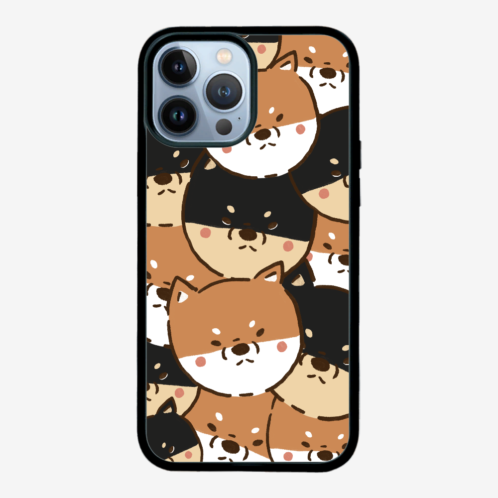 Crowded Shiba Inu Phone Case