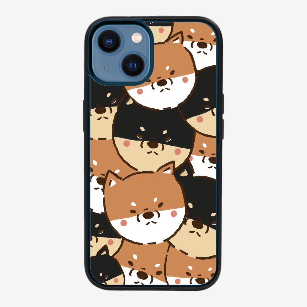 Crowded Shiba Inu Phone Case