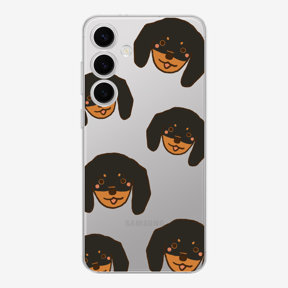 Black Dachshund Wonderland Phone Case