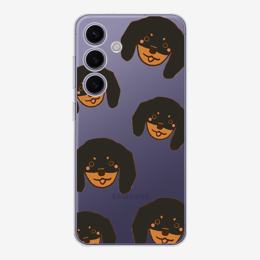 Black Dachshund Wonderland Phone Case