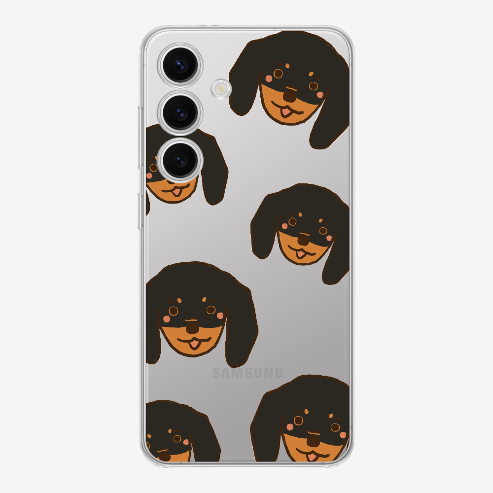 Black Dachshund Wonderland Phone Case