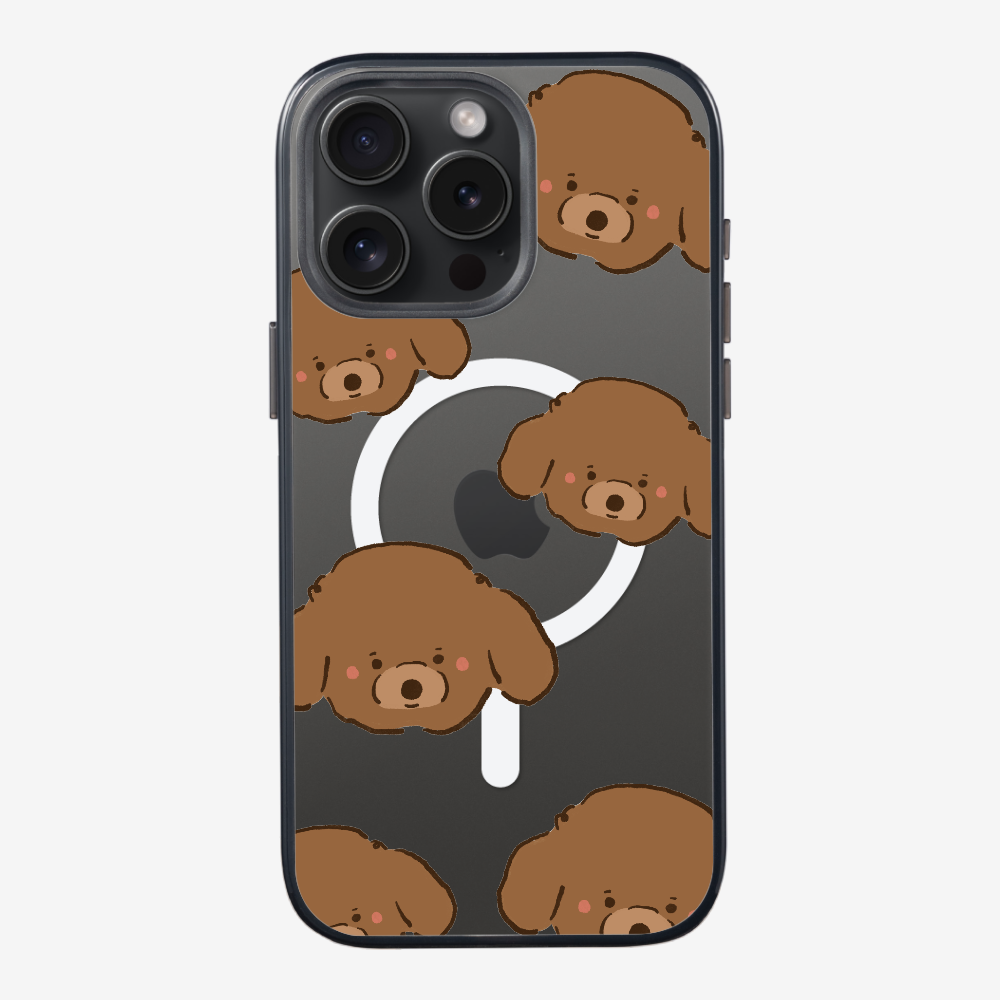 Brown Poodle Wonderland Phone Case