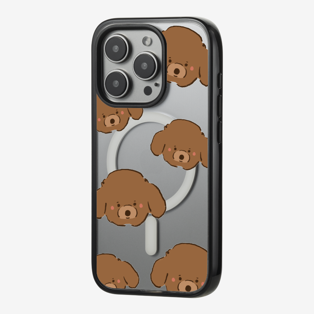 Brown Poodle Wonderland Phone Case