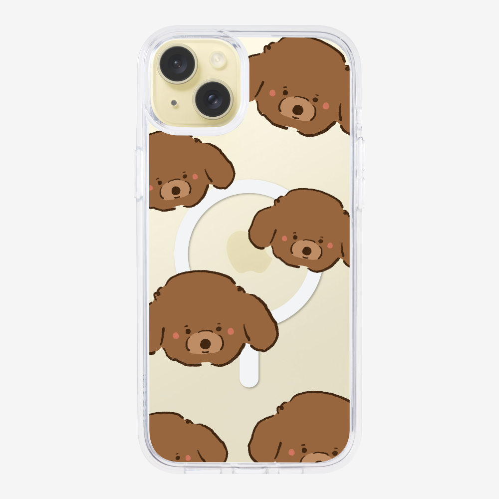 Brown Poodle Wonderland Phone Case