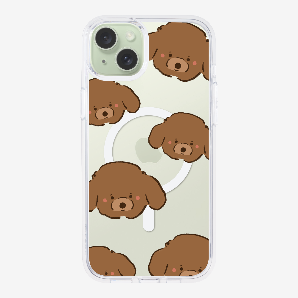 Brown Poodle Wonderland Phone Case