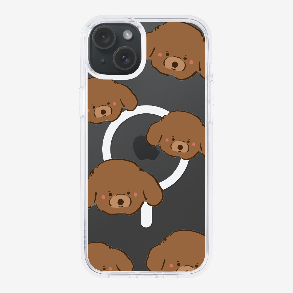 Brown Poodle Wonderland Phone Case