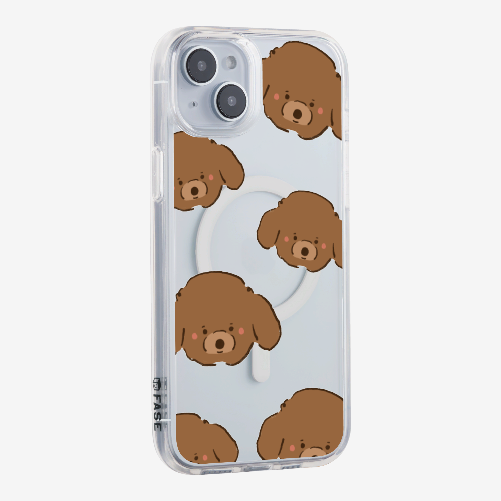 Brown Poodle Wonderland Phone Case