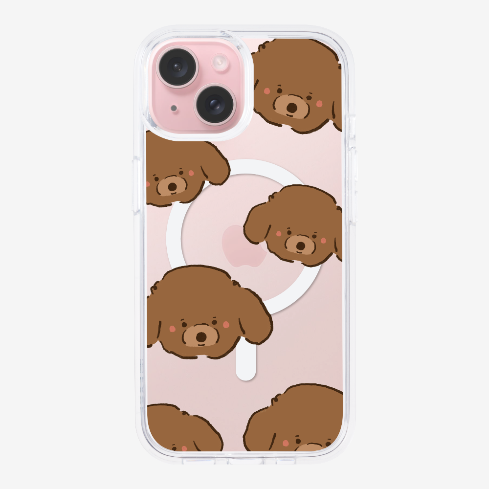 Brown Poodle Wonderland Phone Case