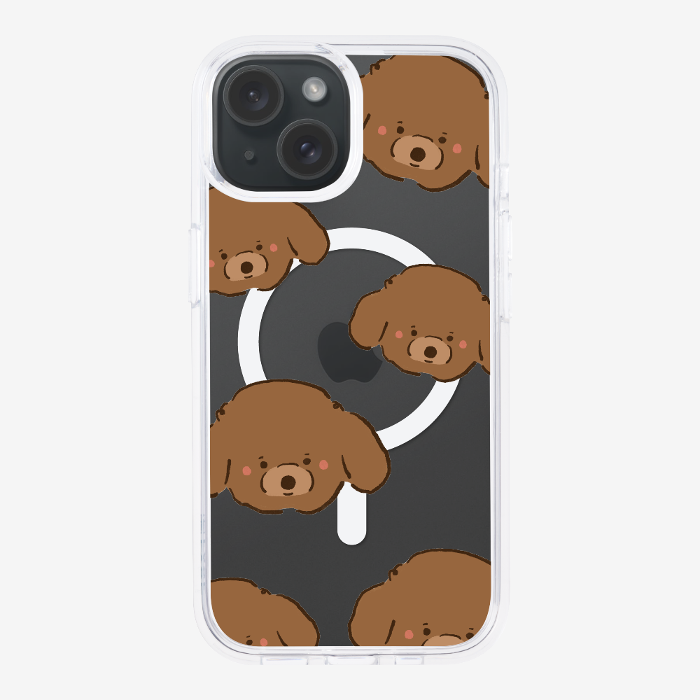 Brown Poodle Wonderland Phone Case