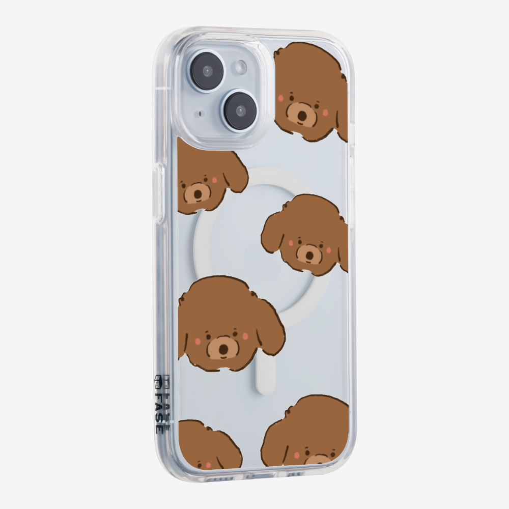 Brown Poodle Wonderland Phone Case