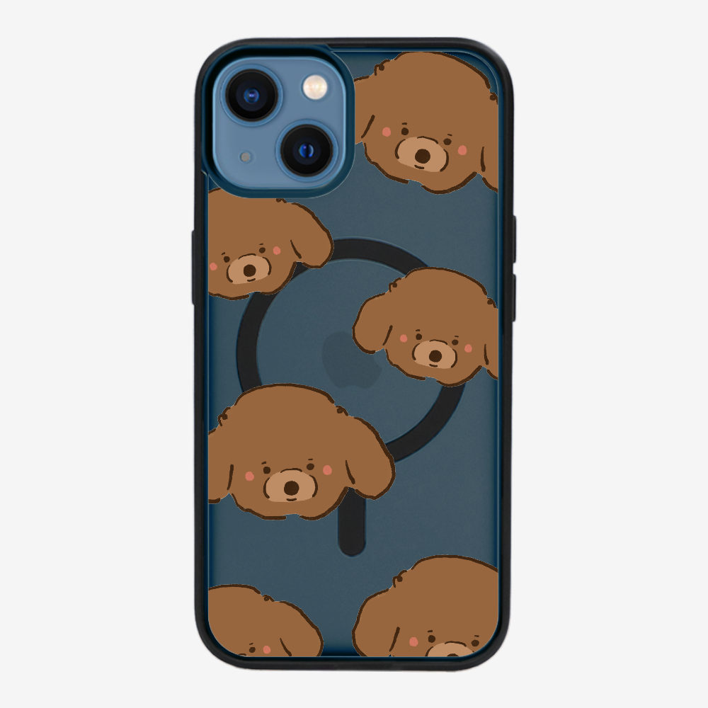 Brown Poodle Wonderland Phone Case