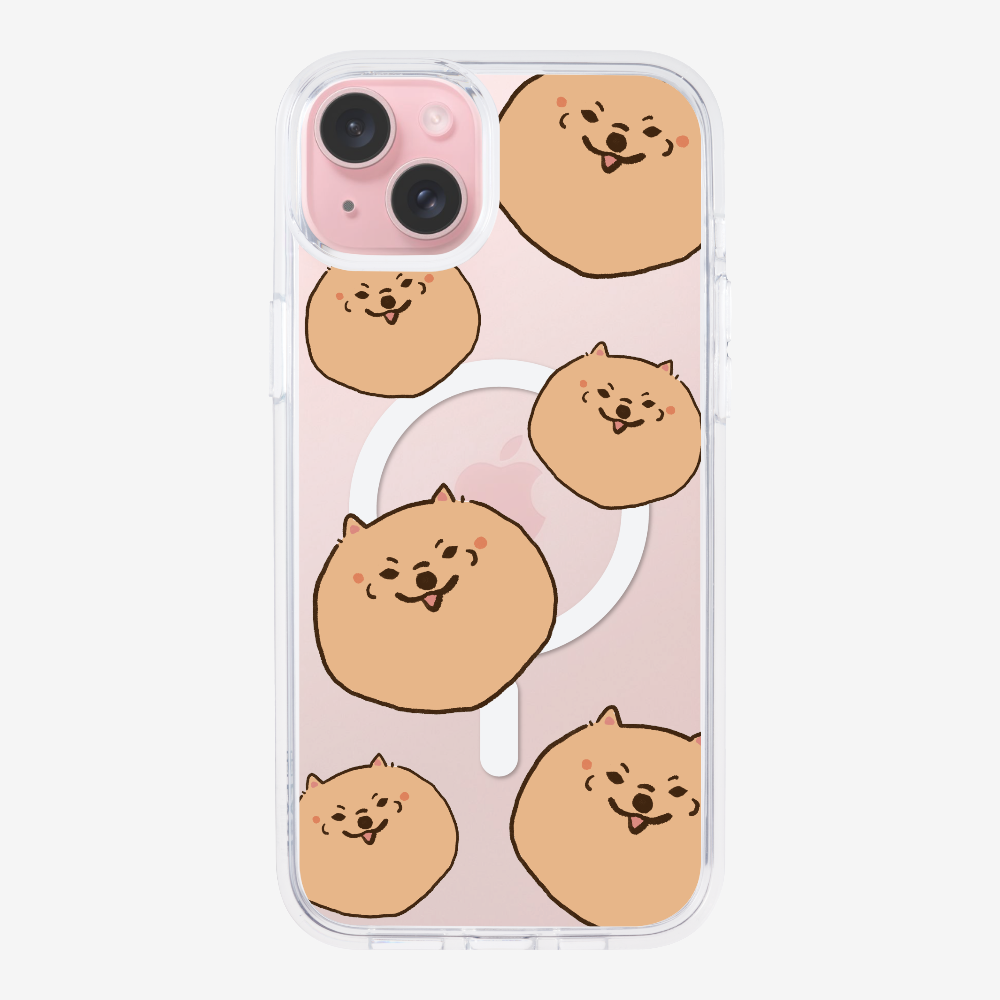 Brown Pomeranian Wonderland Phone Case