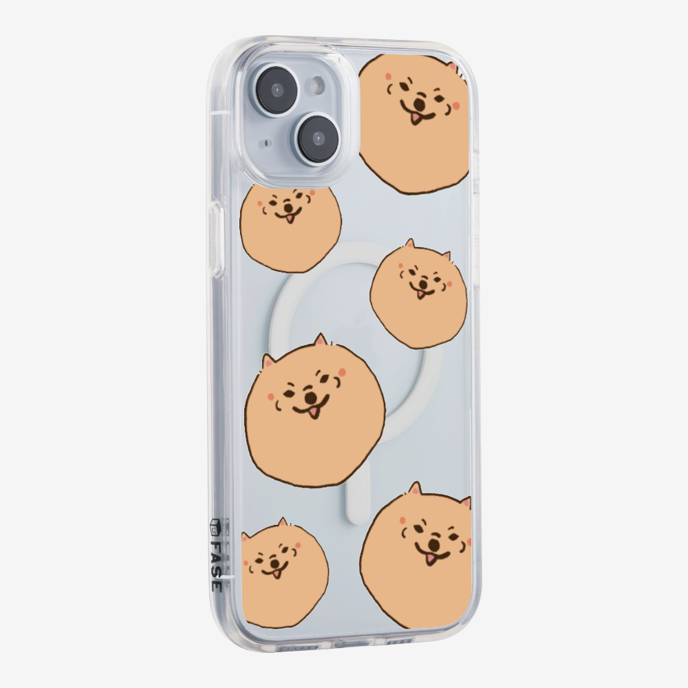 Brown Pomeranian Wonderland Phone Case