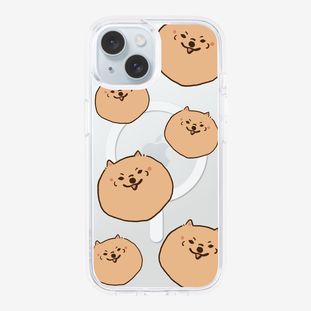 Brown Pomeranian Wonderland Phone Case