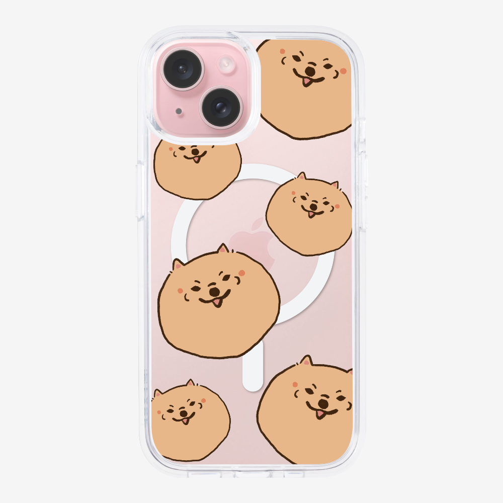 Brown Pomeranian Wonderland Phone Case