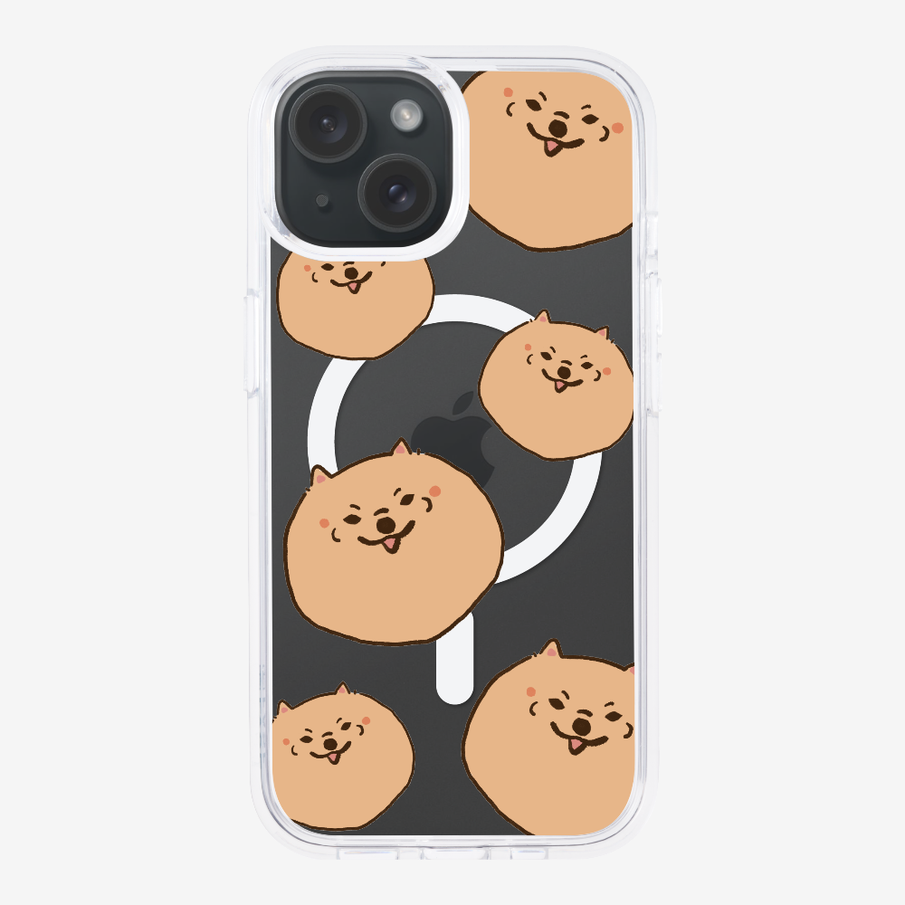 Brown Pomeranian Wonderland Phone Case