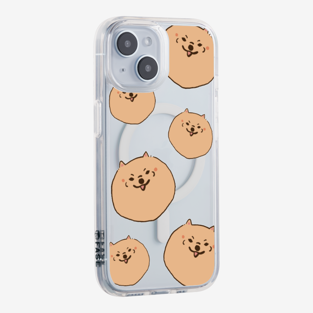 Brown Pomeranian Wonderland Phone Case