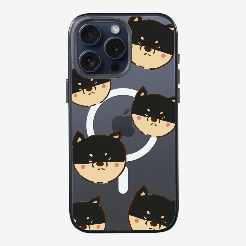 Black Shiba Wonderland Phone Case